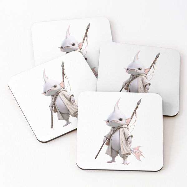 Item preview, Cute Axolotl Samurai Warrior - Kawaii F designed and sold by Brandady.