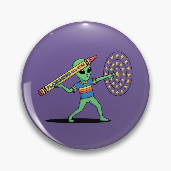 Item preview, Funny Alien Throwing Crayon Javelin Playground All-Star designed and sold by Rare By Hero.