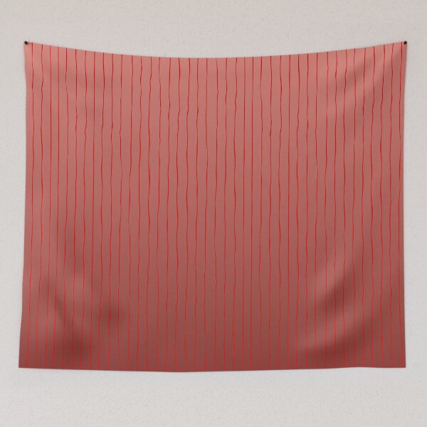 Item preview, Delicate Pinstripe Fade – Coquette Hand-Drawn Ombre Line Pattern | Red designed and sold by Frohyou.