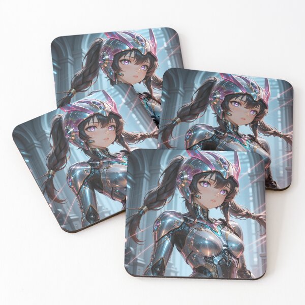 Item preview, Twin-Tailed Cyber Valkyrie in Iridescent Battle Armor designed and sold by Killington.