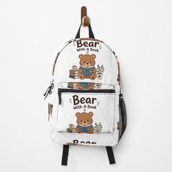 Item preview, Bear With A Book – Cute Reading Bear Book Lover Design designed and sold by Sanika arts .