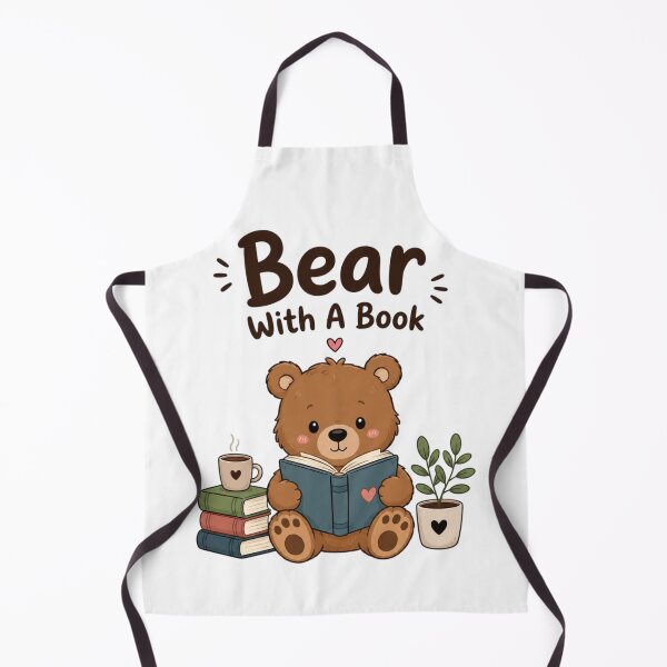 Item preview, Bear With A Book – Cute Reading Bear Book Lover Design designed and sold by Sanika arts .