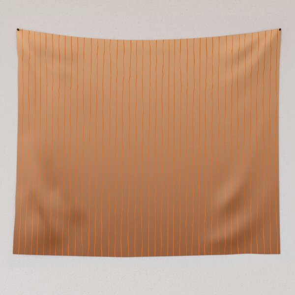 Item preview, Delicate Pinstripe Fade – Coquette Hand-Drawn Ombre Line Pattern | Orange designed and sold by Frohyou.