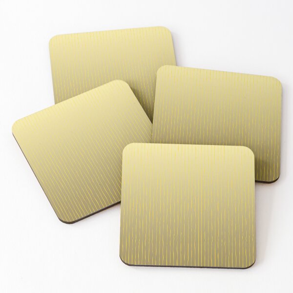 Item preview, Delicate Pinstripe Fade – Coquette Hand-Drawn Ombre Line Pattern | Yellow designed and sold by Frohyou.