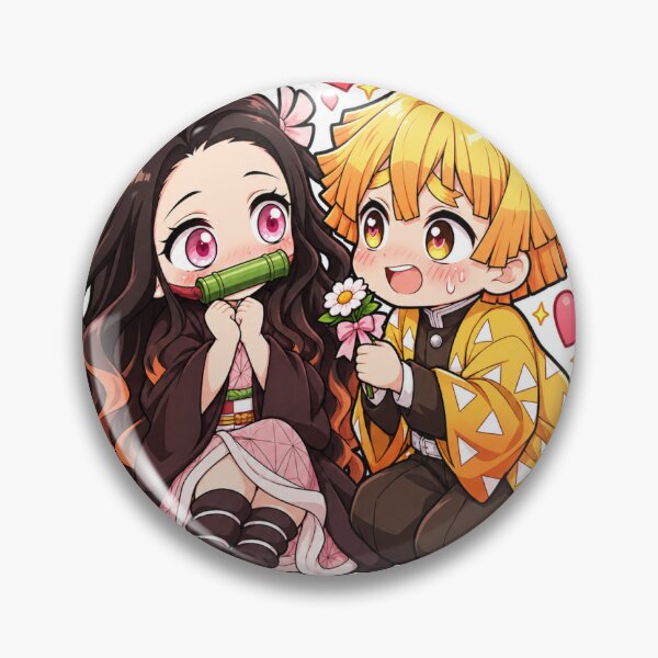 Item preview, Nezuko and Zenitsu  designed and sold by kailoarts.