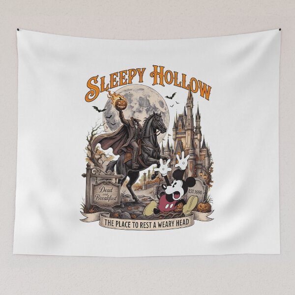 Item preview, Sleepy Hollow Halloween Gothic Haunted Castle Horseman designed and sold by JohnPerez92214.