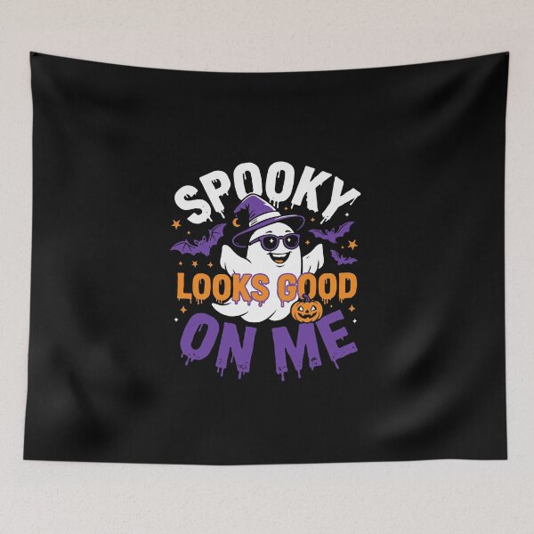 Item preview, Spooky Looks Good On Me Amazing typography Design designed and sold by teeuniq.