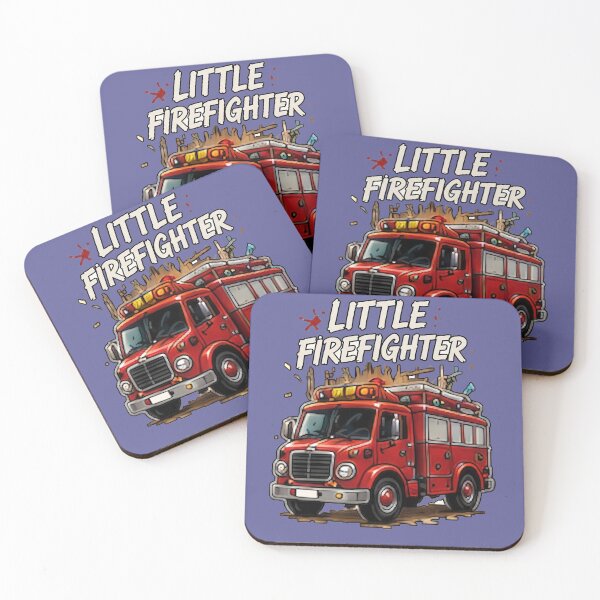 Item preview, Cute Little Firefighter Red Fire Truck designed and sold by FABIOLA1970.