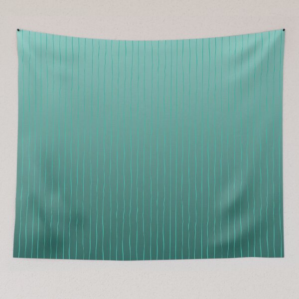 Item preview, Delicate Pinstripe Fade – Coquette Hand-Drawn Ombre Line Pattern | Teal designed and sold by Frohyou.
