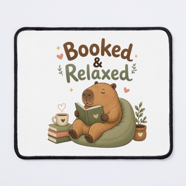 Item preview, Booked & Relaxed Capybara Reading Cute Book Lover designed and sold by Sanika arts .
