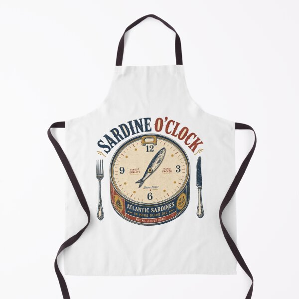 Item preview, Sardine O Clock Vintage Can Clock designed and sold by BoosterShop.