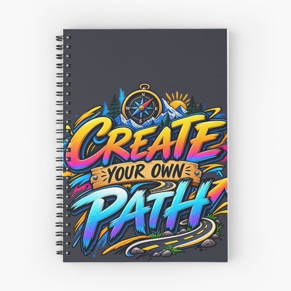 Item preview, Create Your Own Path Inspirational Motivation Typography designed and sold by DoodleWorld Studio .
