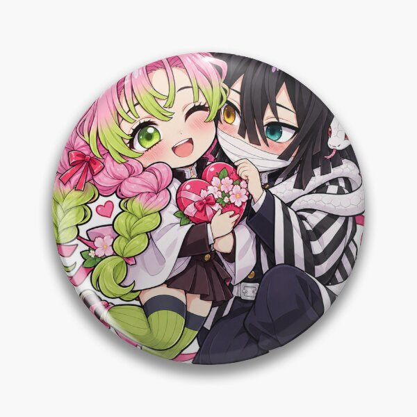 Item preview, Mitsuri and Obanai designed and sold by kailoarts.