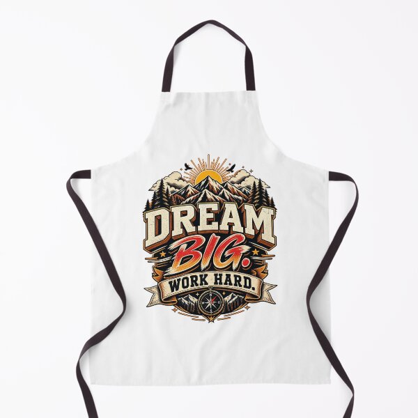 Item preview, Retro Explorer Typography: Dream Big, Work Hard Compass Design designed and sold by ZayCreates.