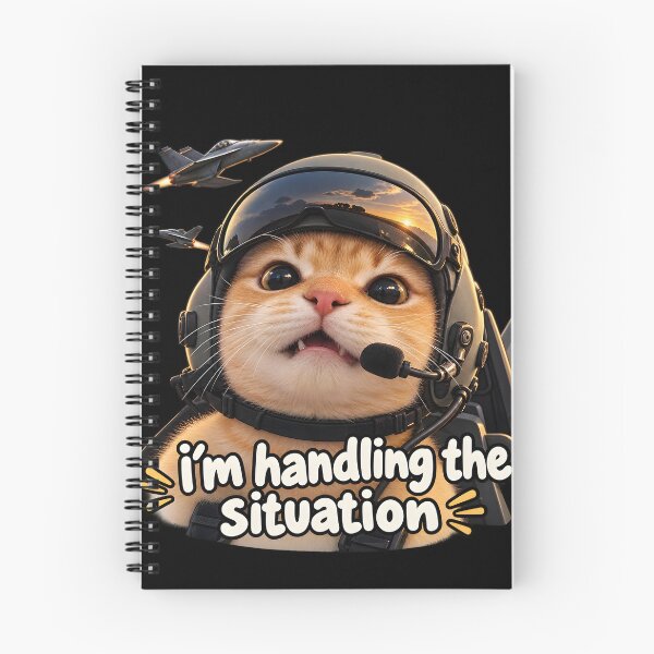 Item preview, I'm Handling the Situation – Funny Cat Pilot designed and sold by KawaiiOrbit.