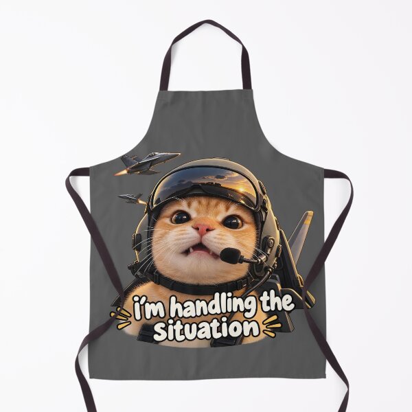 Item preview, I'm Handling the Situation – Funny Cat Pilot designed and sold by KawaiiOrbit.