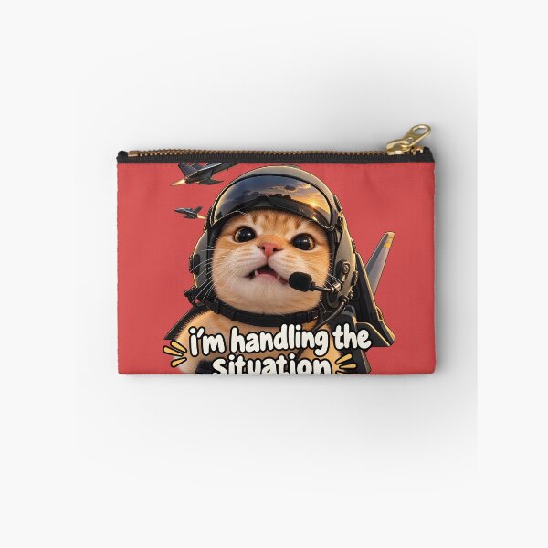 Item preview, I'm Handling the Situation – Funny Cat Pilot designed and sold by KawaiiOrbit.