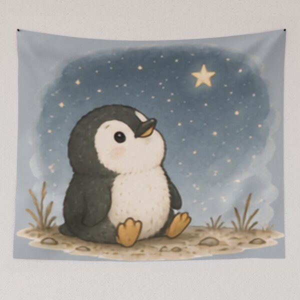 Item preview, Star Gazer Penguin designed and sold by MellowMunchkins.