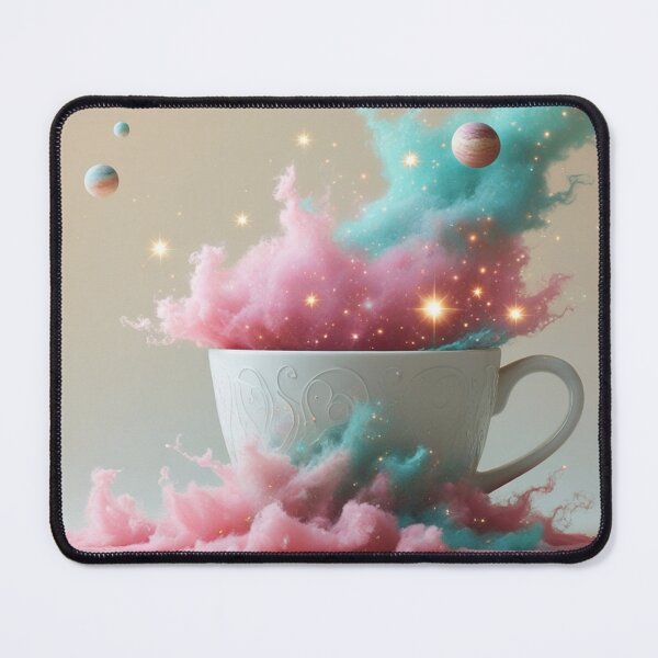Item preview, Cosmic Coffee Cup with Pink and Teal Galaxy Clouds. designed and sold by fbtrisha.