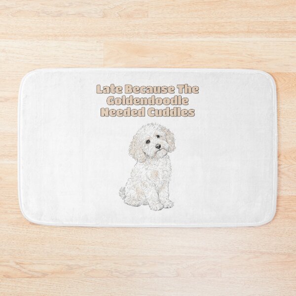 Item preview, Funny Goldendoodle Late Owner Excuse Saying designed and sold by NatureUnleashed.