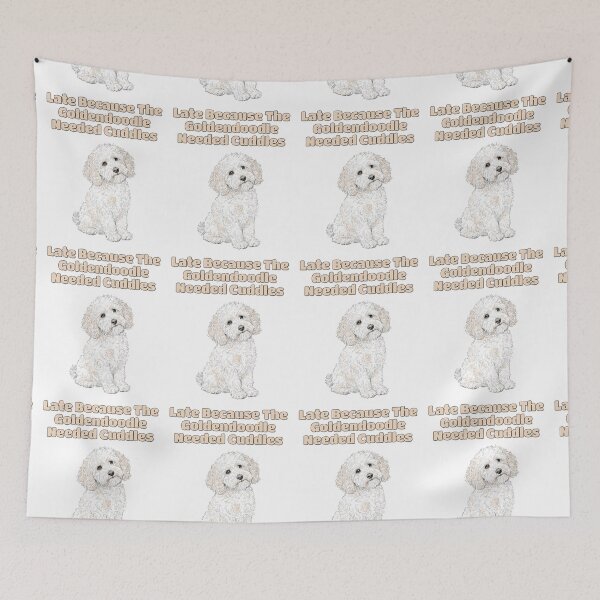 Item preview, Funny Goldendoodle Late Owner Excuse Saying designed and sold by NatureUnleashed.