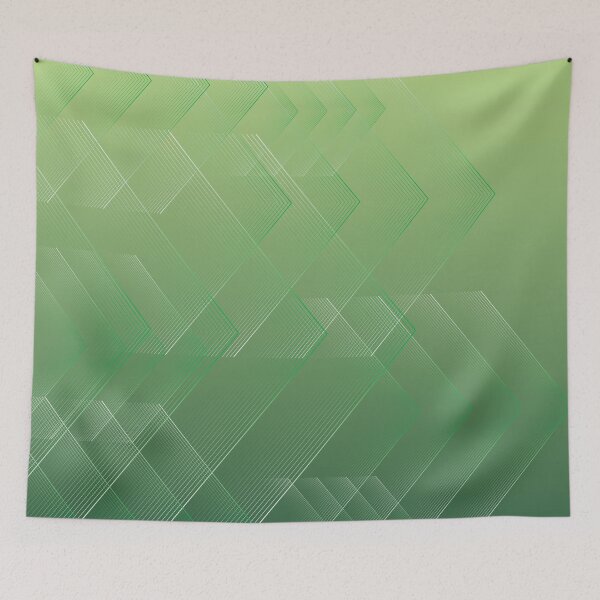Item preview, Dynamic Chevron Drift – Modern Geometric Arrow Ombre Pattern | Green designed and sold by Frohyou.