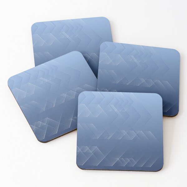 Item preview, Dynamic Chevron Drift – Modern Geometric Arrow Ombre Pattern | Blue designed and sold by Frohyou.