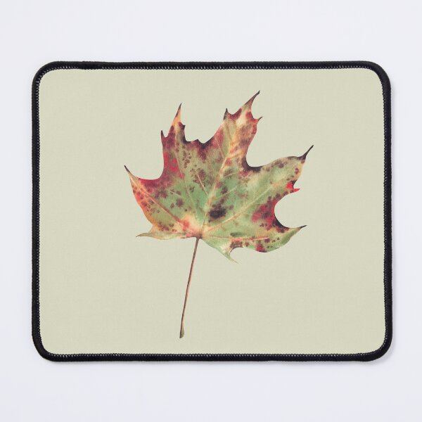 Item preview, Autumn maple leaf green, yellow, red and golden coloured. Watercolor painting designed and sold by BartolArt.