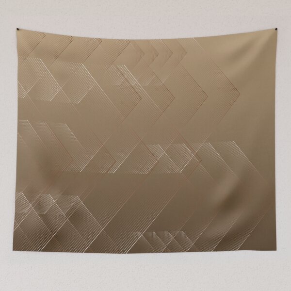 Item preview, Dynamic Chevron Drift – Modern Geometric Arrow Ombre Pattern | Brown designed and sold by Frohyou.