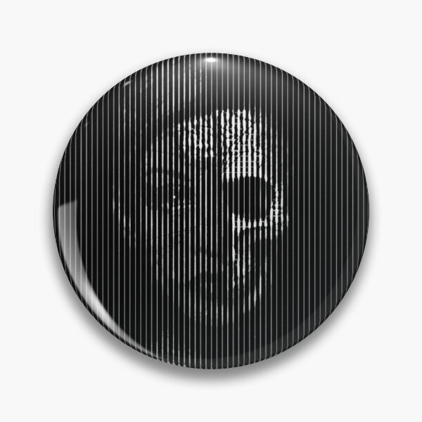 Item preview, Digital Art Mixed Media Drawing Skull Stripes Back White Monotone designed and sold by CristianJArt.