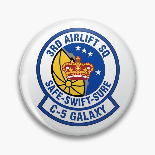 Item preview, USAF 3rd Airlift Squadron C-5 Galaxy Emblem Patch designed and sold by CharlieDesings.