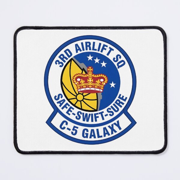 Item preview, USAF 3rd Airlift Squadron C-5 Galaxy Emblem Patch designed and sold by CharlieDesings.