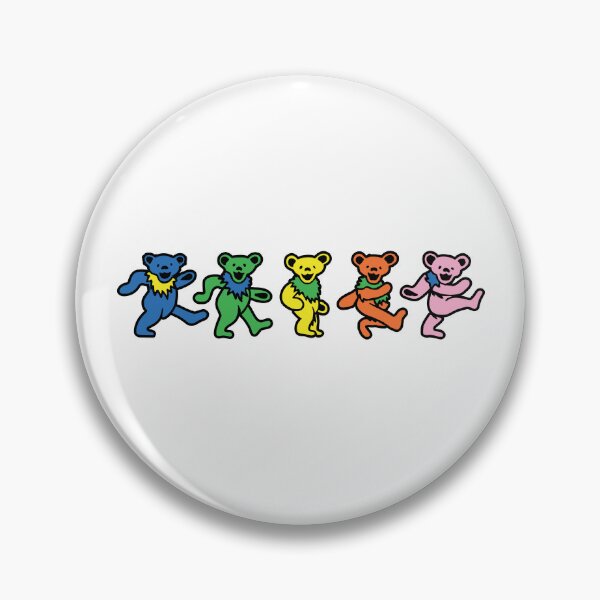 Item preview, Grateful Dead Dancing Bears Rainbow Colors Classic Rock designed and sold by anierladsas.
