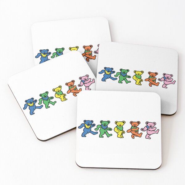 Item preview, Grateful Dead Dancing Bears Rainbow Colors Classic Rock designed and sold by anierladsas.