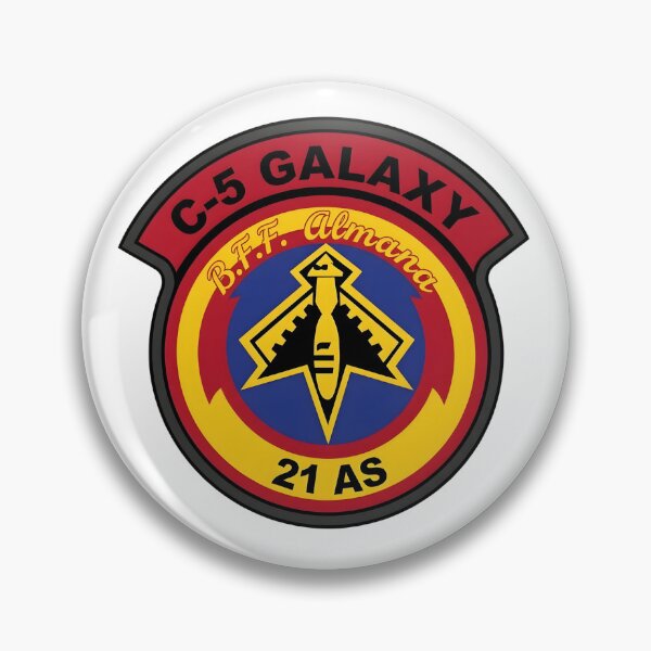 Item preview, USAF 21st Airlift Squadron C-5 Galaxy Emblem Patch designed and sold by CharlieDesings.