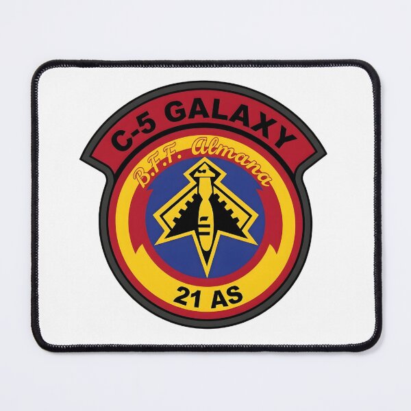 Item preview, USAF 21st Airlift Squadron C-5 Galaxy Emblem Patch designed and sold by CharlieDesings.