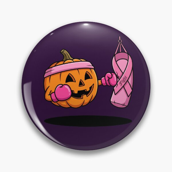 Item preview, Pumpkin Boxer Breast Cancer Awareness Pink October Fighter Halloween Art designed and sold by Rare By Hero.