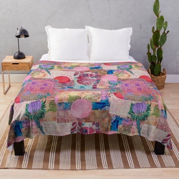 Item preview, Boho Colorful Summer Collage Print designed and sold by Penny Ward Marcus.