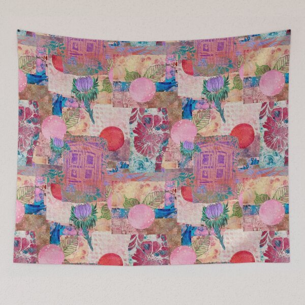Item preview, Boho Colorful Summer Collage Print designed and sold by Penny Ward Marcus.
