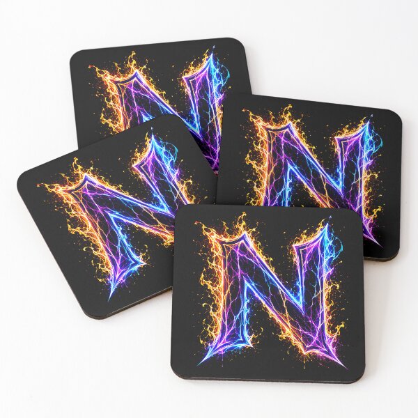 Item preview, Arcane Blaze Graffiti Letter N designed and sold by BlissBlvdShop.