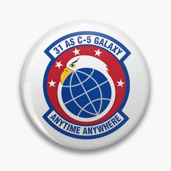 Item preview, USAF 31st Airlift Squadron C-5 Galaxy Emblem Patch designed and sold by CharlieDesings.