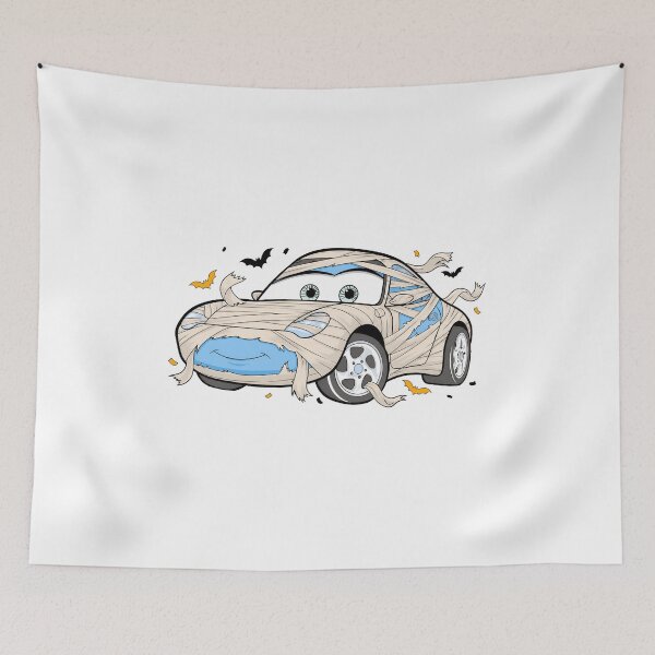 Item preview, Spooky Wrapped Car Halloween Cartoon Illustration designed and sold by DylanDavi30916.