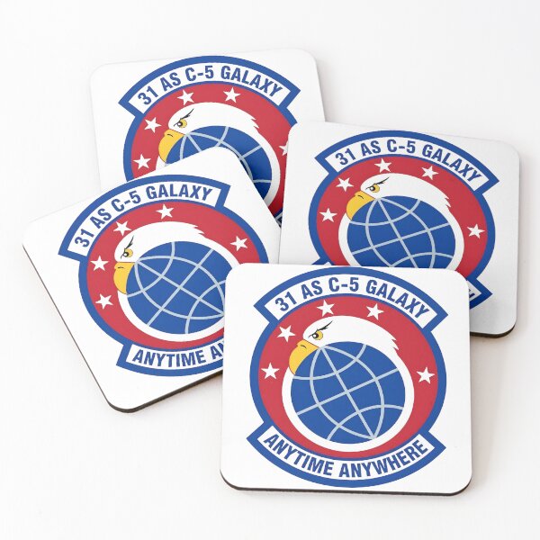 Item preview, USAF 31st Airlift Squadron C-5 Galaxy Emblem Patch designed and sold by CharlieDesings.