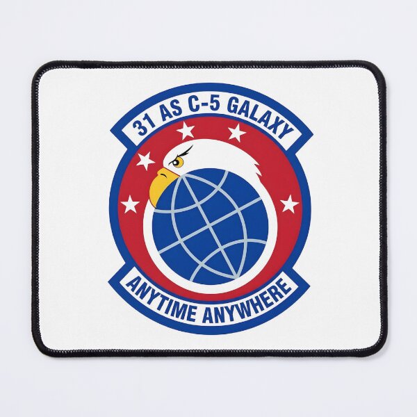 Item preview, USAF 31st Airlift Squadron C-5 Galaxy Emblem Patch designed and sold by CharlieDesings.