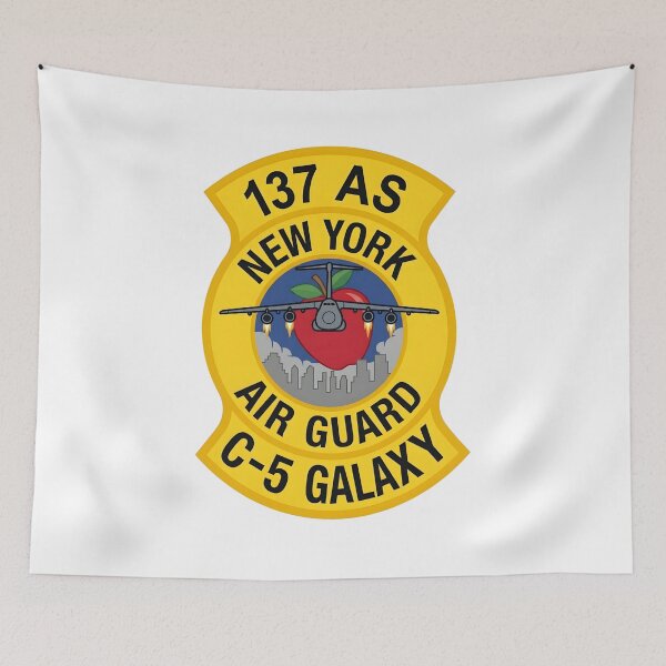 Item preview, USAF 137th Airlift Squadron New York Air National Guard Patch designed and sold by CharlieDesings.