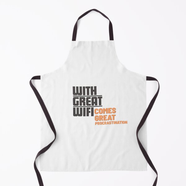 Item preview, With Great Wifi Comes Great Procrastination - Funny Sarcastic Design designed and sold by WordsClub.