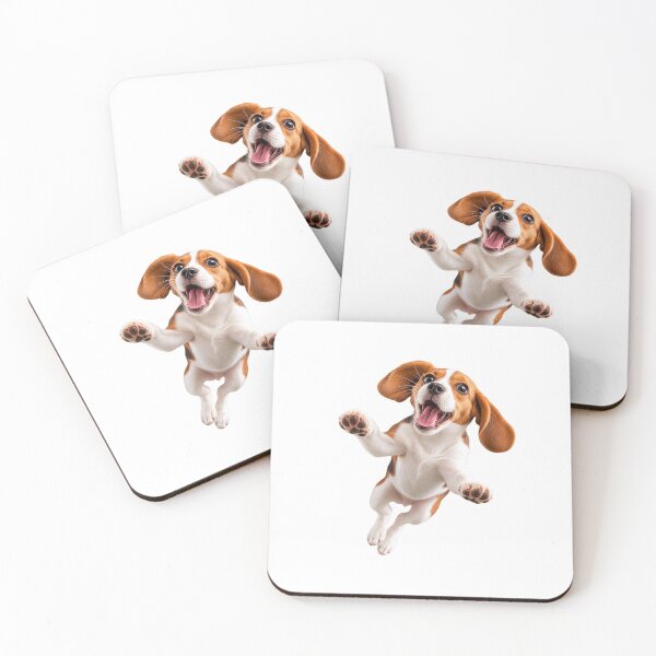 Item preview, Happy Jumping Beagle Puppy - Cute Funny Dog Lover Gift designed and sold by Brandady.