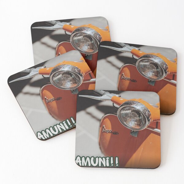 Item preview, Amuni Vintage Orange Scooter Italian Streetwear Design designed and sold by Copy Design Studio.