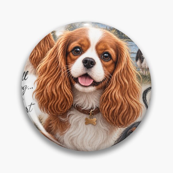 Item preview, Cavalier King Charles Spaniel Lover – Cute Dog Vintage Style designed and sold by Casablanca111.