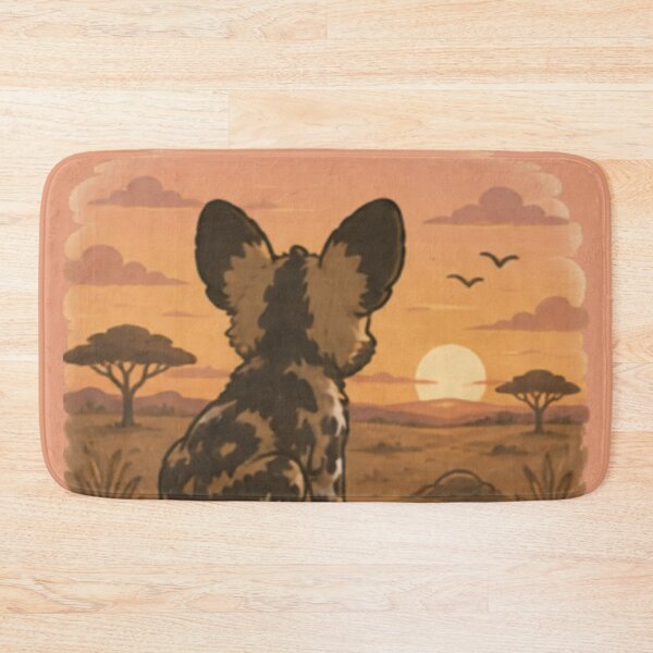 Item preview, Sunset Watcher African Wild Dog designed and sold by MellowMunchkins.